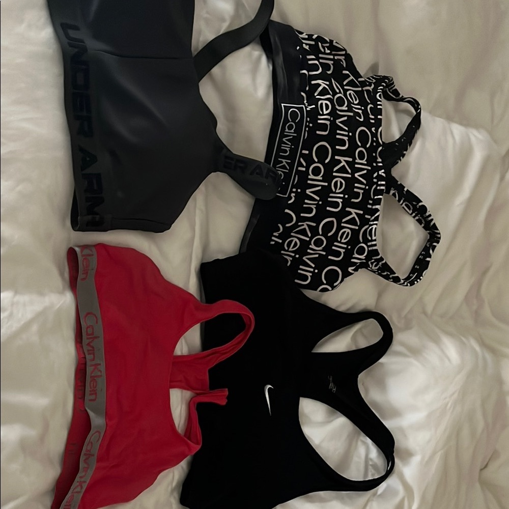 Calvin Klein Black and White Sports Bra